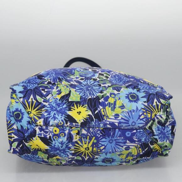 PRADA Flower Tote Bag Nylon Blue - Picture 5 of 16